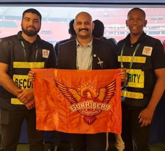 Dr. Manoj Kumar Gudluru with Sunrisers Hyderabad