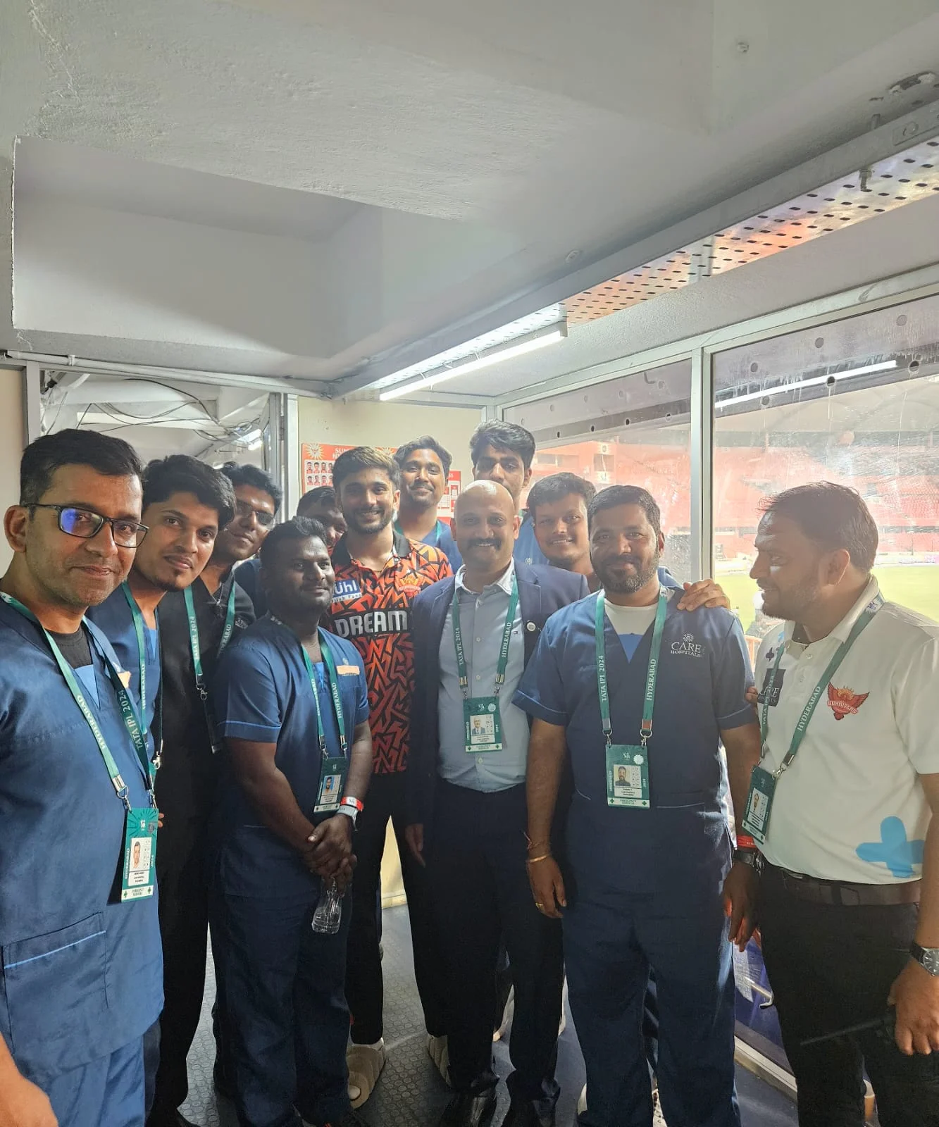 Dr. Manoj Kumar Gudluru with Sunrisers Hyderabad